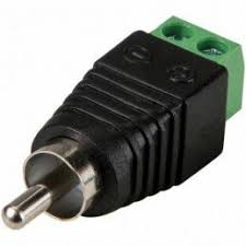 PLUG CBN-031 MACHO RCA CON BORNERA