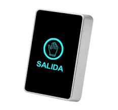 PULSADOR BOTON EXIT TOUCH TACTIL LUMINOSO 86 MM X 50 MM X 21 MM, NA/NC/COMÚN