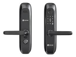 CERRADURA SMART EZVIZ L2S, HUELLA, TARJETA, TECLADO Y LLAVE, WIFI, ALUMINIO NEGRO