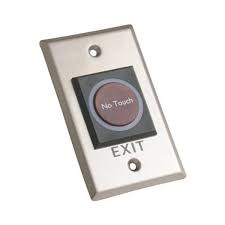 [EX-907] BOTÓN DE EXIT NO-TOUCH LUMINOSO EMPOTRABLE 115X70 MARCA CYGNUS
