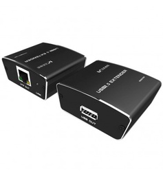 [USB-100M] EXTENSOR USB ALARGUE AMPLIFICADO UTP RJ45 100 METROS ACTIVO