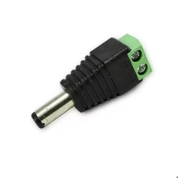 [AR-DC-MACHO] FICHA PLUG PARA ALIMENTACION CON BORNERAS
