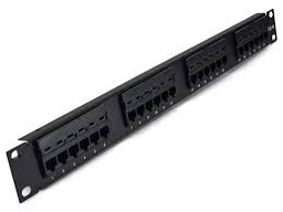 [CE-4025] PATCH PANEL GLC CARGADO 24 PUERTOS CAT 5E P/ KRONE/110
