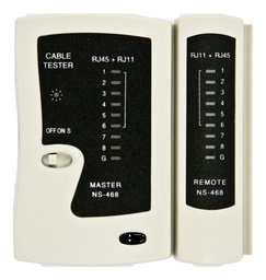 [WH-468] PROBADOR O TESTER DE PARES (RED) RJ11 RJ45 (RV-TESTER)