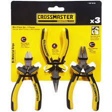 [CRO0902] SET PINZAS MINI + ALICATE MINI 3 PIEZAS CROSSMASTER