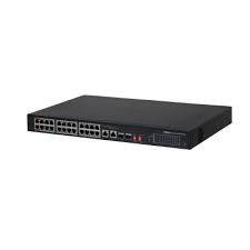 [PFS3226-24ET-240] SWITCH DAHUA POE, POE INTELIGENTE,TRANSMISIÓN POE DE LARGA DISTANCIA, 24 PUERTO RJ45 10/100MBPS, 2 PUERTO RJ45 10/100/1000 MBPS (UPLINK), 2 PUERTO SFP 1000 MBPS (UPLINK)