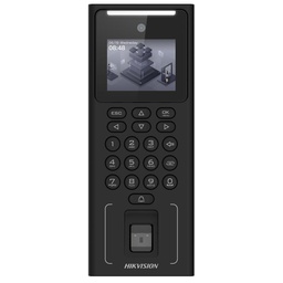 [DS-K1T321MFWX] CONTROL DE ACCESO HIKVISION CON RECONOCIMIENTO FACIAL, LCD DE 2,4 PULGADAS, 2 MPX, WI-FI, ROSTRO, HUELLA, TARJETA, PIN, PROTOCOLOS ISAPI E ISUP 5.0, RS-485, 12 VCC